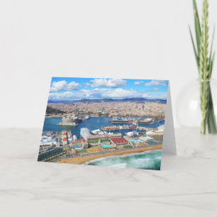 Barcelona Feestdagen Kaart