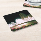 Barcelona-fontein - Placa de Catalunya - Onderzett Kartonnen Onderzetters (Schuin)