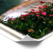 Barcelona-fontein - Placa de Catalunya - Poster (Hoek)