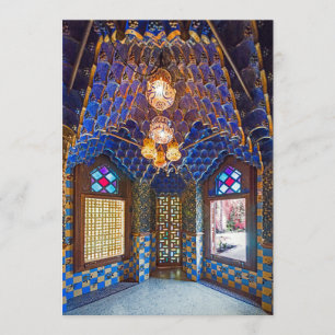 Barcelona. Gaudí. Casa Vicens. Binnenkant. Ver. 6. Kaart
