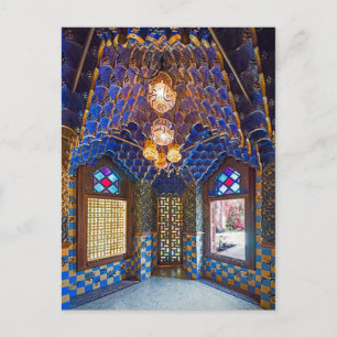Barcelona. Gaudí. Casa Vicens. Binnenlands. Ver. Briefkaart