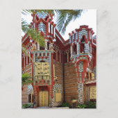 Barcelona. Gaudí. Casa Vicens. Briefkaart (Voorkant)