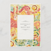 Barcelona Gaudí-Inspired Mosaic Wedding Informatiekaartje (Achterkant)