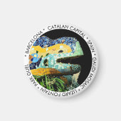 Barcelona, Gaudi - Lizard, Spanje/Catalonië Magneet (Voorkant)