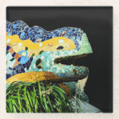 Barcelona, Gaudi - Lizard, Spanje (dinning) Glazen Onderzetter (Voorkant)