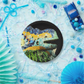 Barcelona, Gaudi - Lizard, Spanje (feestdinning) Papieren Bordje (Feest)