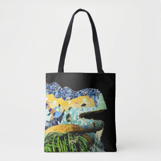 Barcelona, Gaudi - Lizard, Spanje Tote Bag (Voorkant)