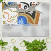 Barcelona Gaudi Mosaics sluit af Theedoek (Gevouwen)