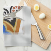 Barcelona Gaudi Mosaics sluit af Theedoek (Quarter Fold)