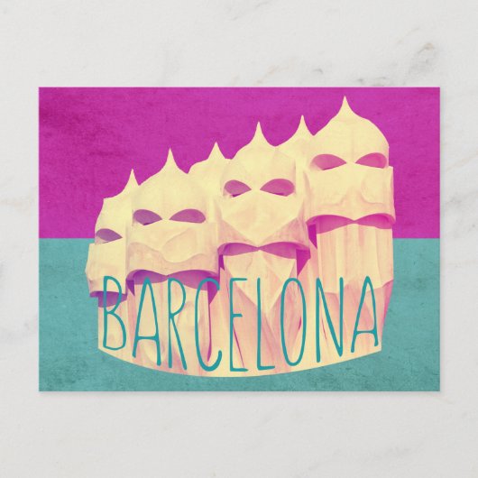 Barcelona Gaudi Paradise Briefkaart (Voorkant)
