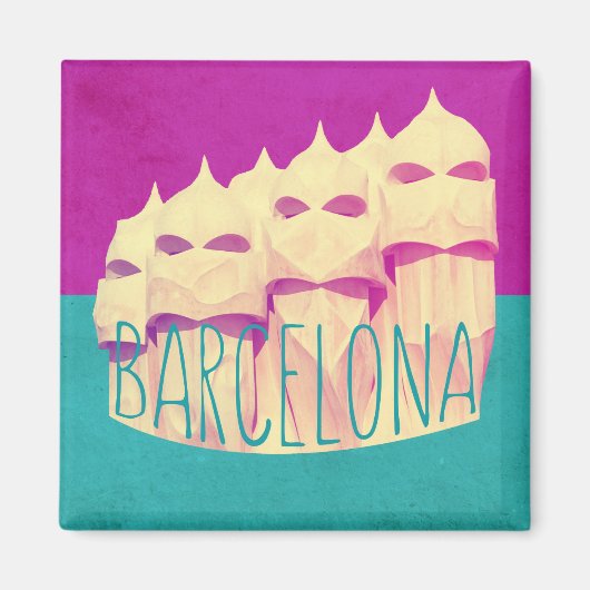 Barcelona Gaudi Paradise Magnet (Voorkant)