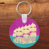 Barcelona Gaudi Paradise Sleutelhanger (Voorkant)