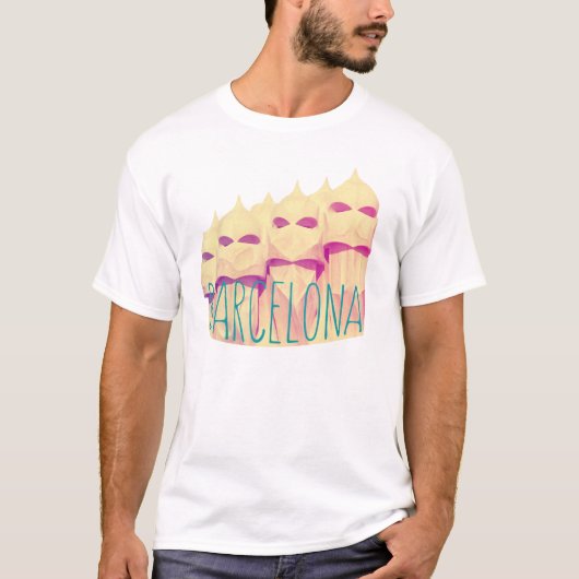 Barcelona Gaudi Paradise T-shirt (Voorkant)