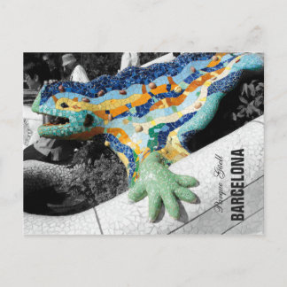 Barcelona Gaudi Park Guell Briefkaart