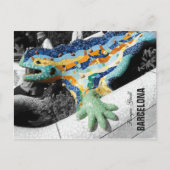 Barcelona Gaudi Park Guell Briefkaart (Voorkant)