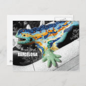 Barcelona Gaudi Park Guell Briefkaart (Voorkant / Achterkant)