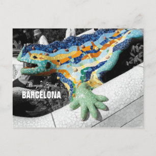 Barcelona Gaudi Park Guell Briefkaart