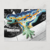 Barcelona Gaudi Park Guell Briefkaart (Voorkant)