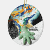 Barcelona Gaudi Park Guell Keramisch Ornament (Links)