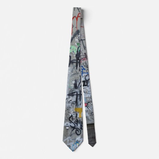 Barcelona Graffiti Necktie Stropdas (Voorkant)