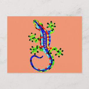 Barcelona-hagedis Briefkaart