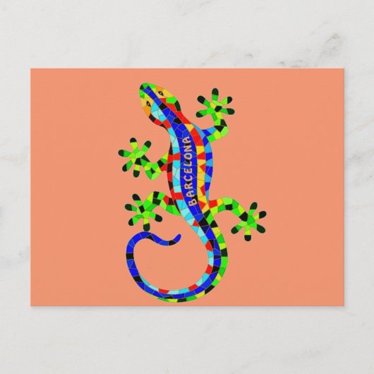 Barcelona-hagedis Briefkaart (Voorkant)
