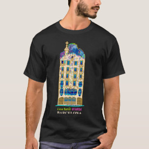 Barcelona, Handtekening Gaudi Casa Batlló, Spanje T-shirt