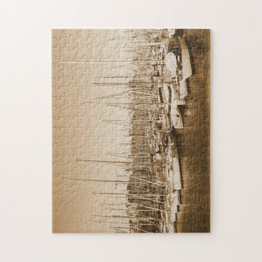 Barcelona Harbour - Spanje - Puzzle Legpuzzel (Verticaal)