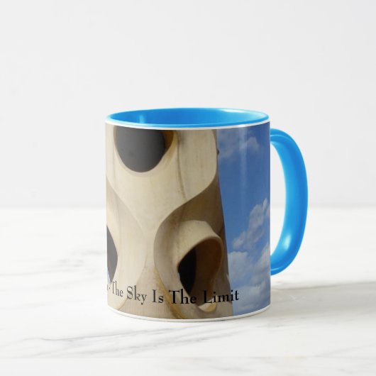 barcelona - het luchtruim is de grens mok (Voorkant rechts)