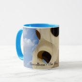 barcelona - het luchtruim is de grens mok (Voorkant links)