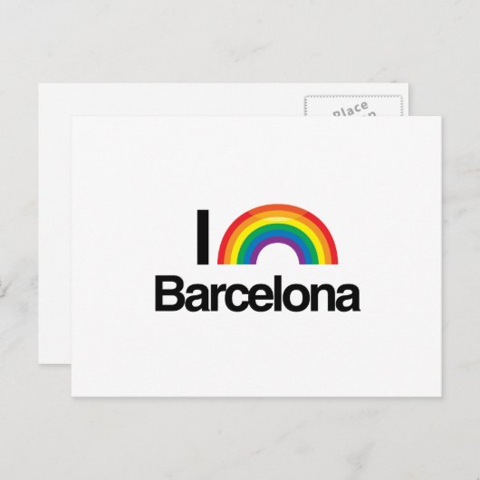 BARCELONA - IK HOU VAN PRIDE.png Briefkaart (Voorkant / Achterkant)