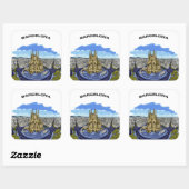 Barcelona Illustratie stickers (Vel)