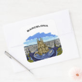 Barcelona Illustratie stickers (Envelop)