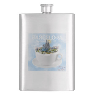 Barcelona in een theekop – Sagrada Familia Skyline Flacon