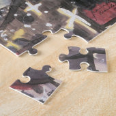 Barcelona in Nacht door Walter Gramatte Legpuzzel (Zijkant)