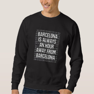 Barcelona is een rondreizend Spaanse reiziger Trui