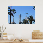 Barcelona Kabelbanen Poster (Keuken)