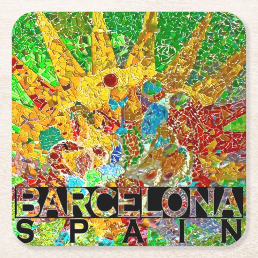 Barcelona Kartonnen Onderzetters (Voorkant)