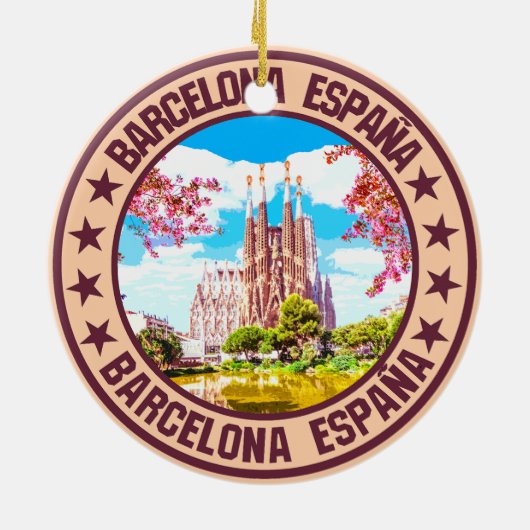Barcelona Keramisch Ornament (Achterkant)