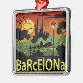 Barcelona kerstversiering metalen ornament (Links)