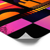 Barcelona Kleurrijke Dromen – Geometrisch stadsbee Poster (Hoek)