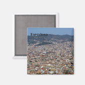 Barcelona Koelkastmagneet Magneet (Voorkant / Achterkant)