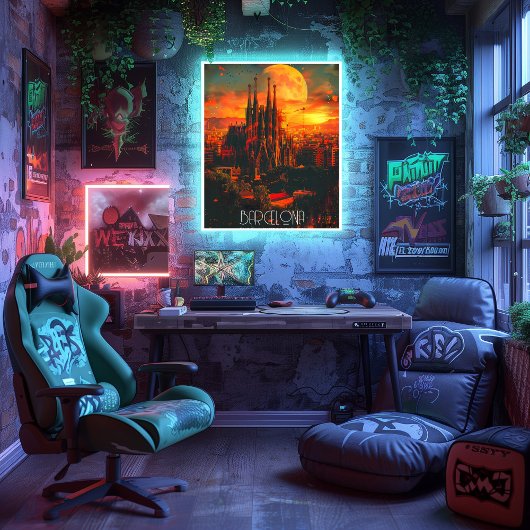 Barcelona: La Obra Maestra de Gaudí Te Espera Perfect Poster