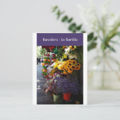 Barcelona : La Rambla Briefkaart (Staand voorkant)