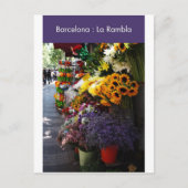 Barcelona : La Rambla Briefkaart (Voorkant)