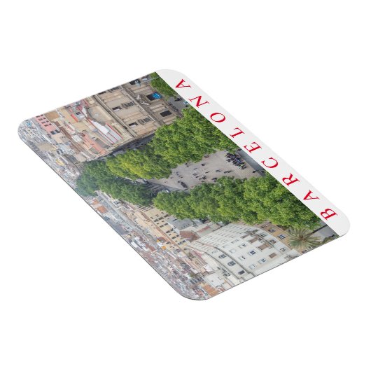 Barcelona La Rambla fridge magnet Magneet (Rechterzijde)