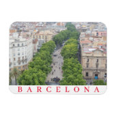 Barcelona La Rambla fridge magnet Magneet (Horizontaal)