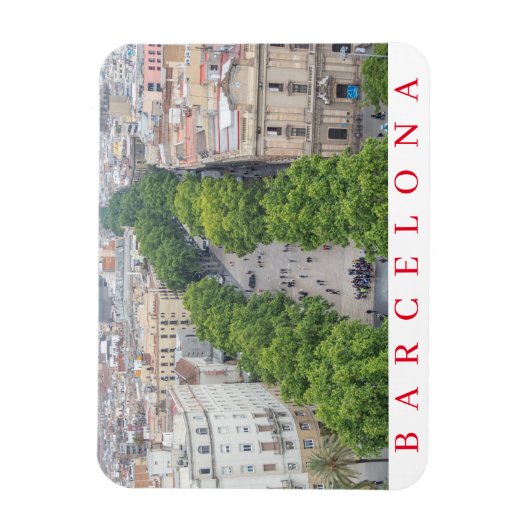 Barcelona La Rambla fridge magnet Magneet (Verticaal)