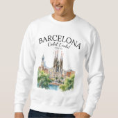 Barcelona Landscape – Iconic Cathedral & City  Trui (Voorkant)