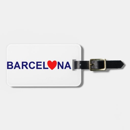 Barcelona liefde bagagelabel (Voorkant horizontaal)
